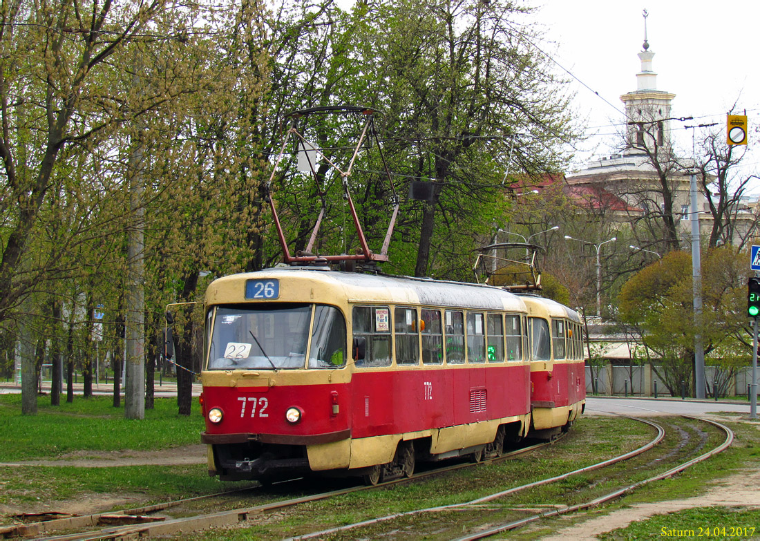 Харьков, Tatra T3SU № 772