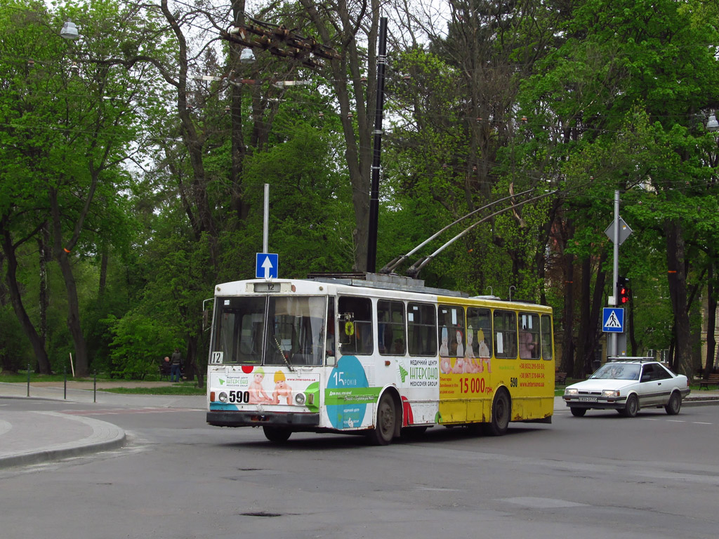 Львов, Škoda 14Tr11/6 № 590