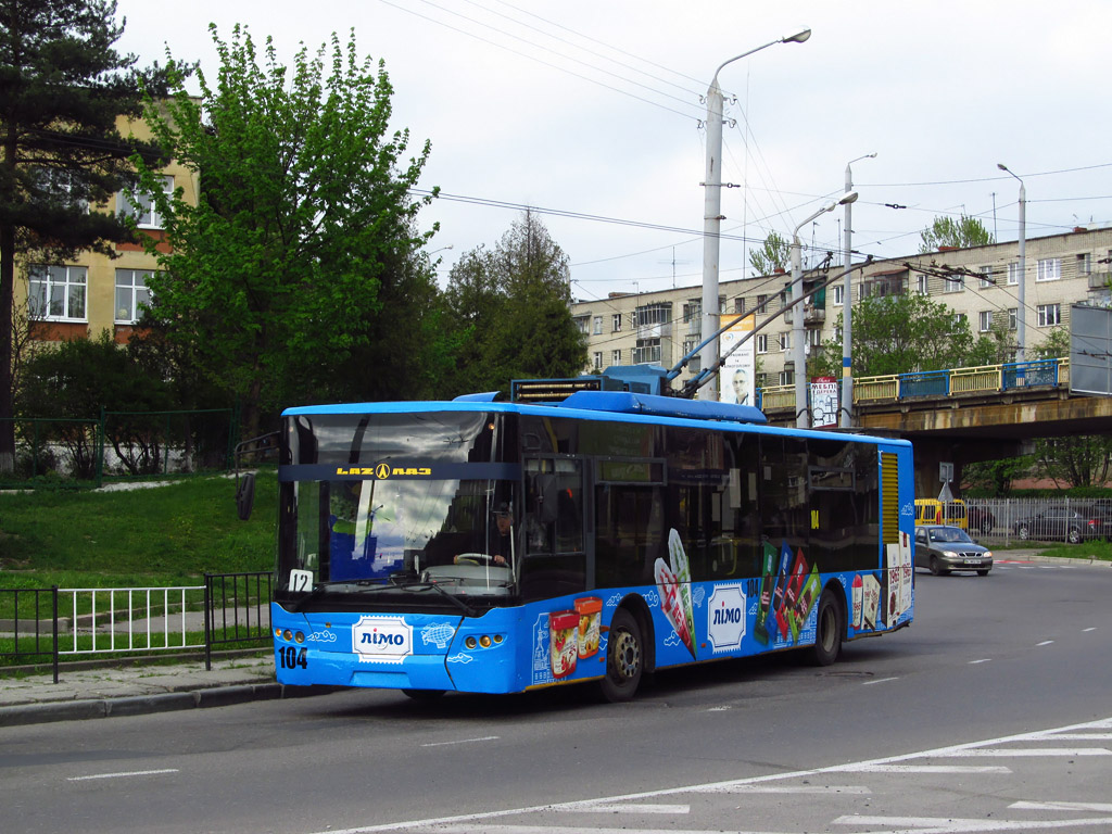 Львов, ЛАЗ E183D1 № 104