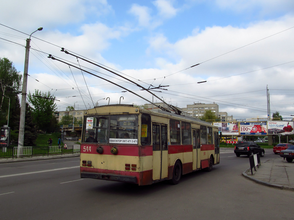 Львов, Škoda 14Tr89/6 № 544