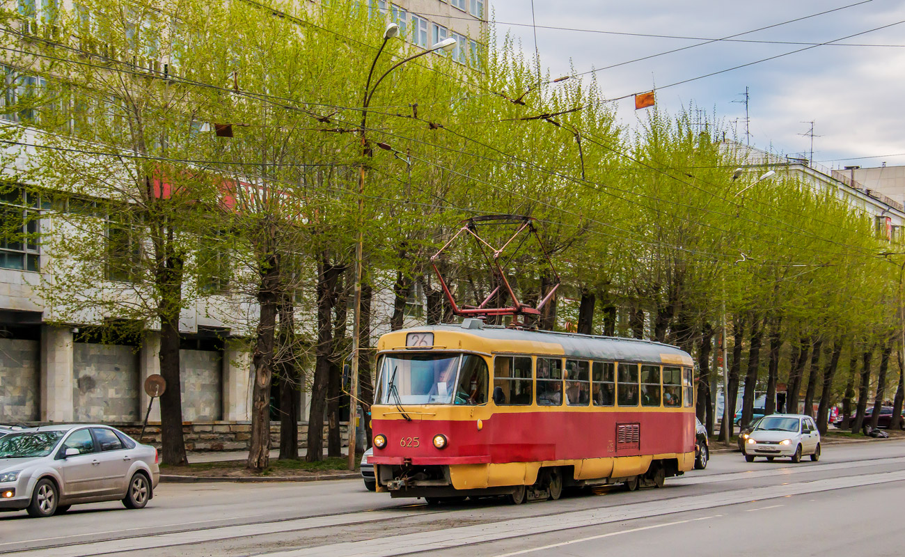 Екатеринбург, Tatra T3SU (двухдверная) № 625