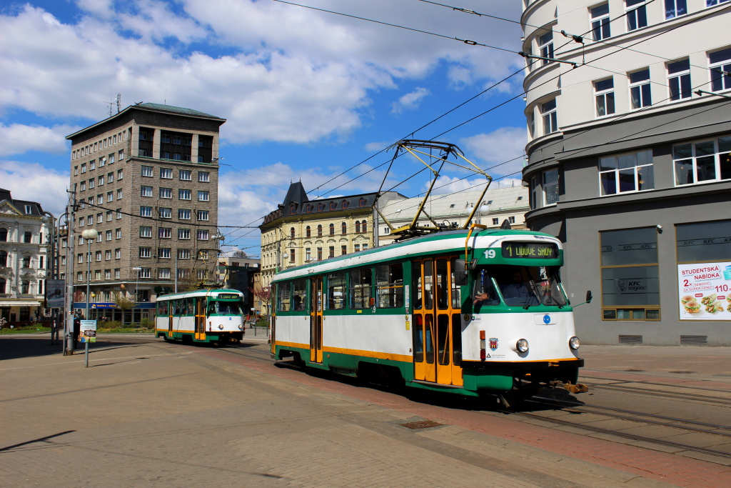 Liberec ― Jablonec nad Nisou, Tatra T2R N°. 19 Liberec ― Jablonec nad Nisou, Tatra T2R N°. 19