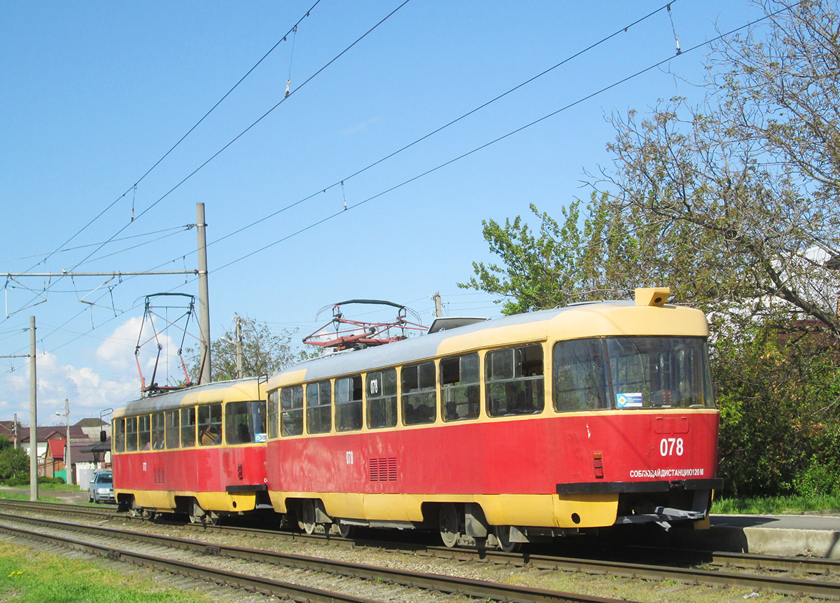 Краснодар, Tatra T3SU № 078