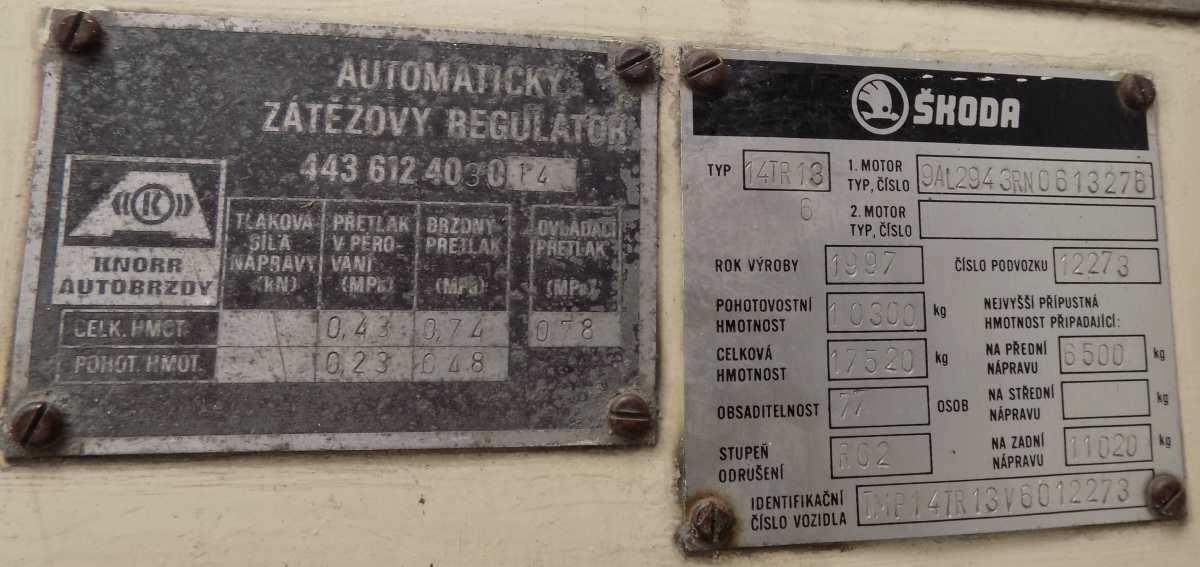 Опава, Škoda 14Tr17/6M № 82