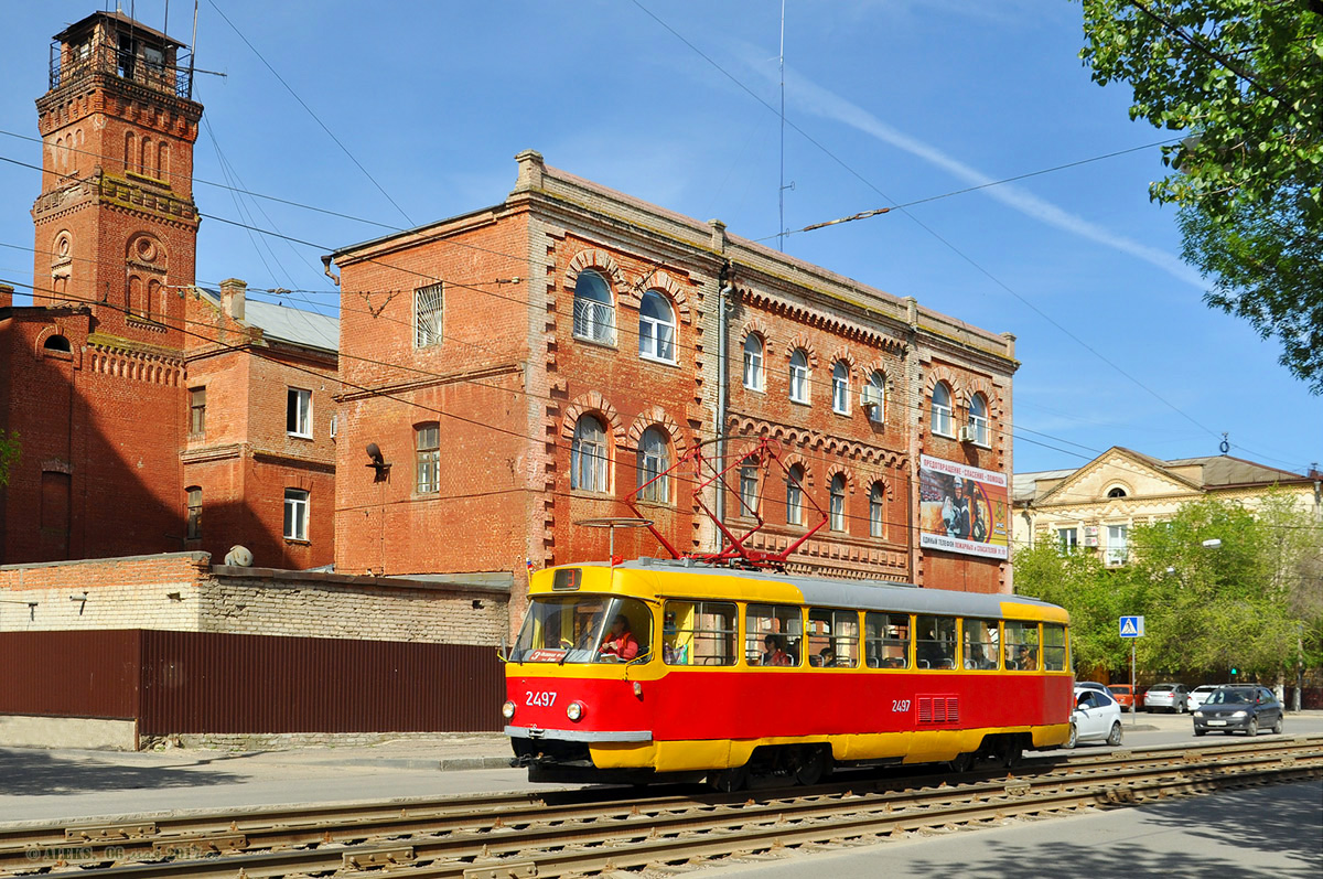 Волгоград, Tatra T3SU (двухдверная) № 2497