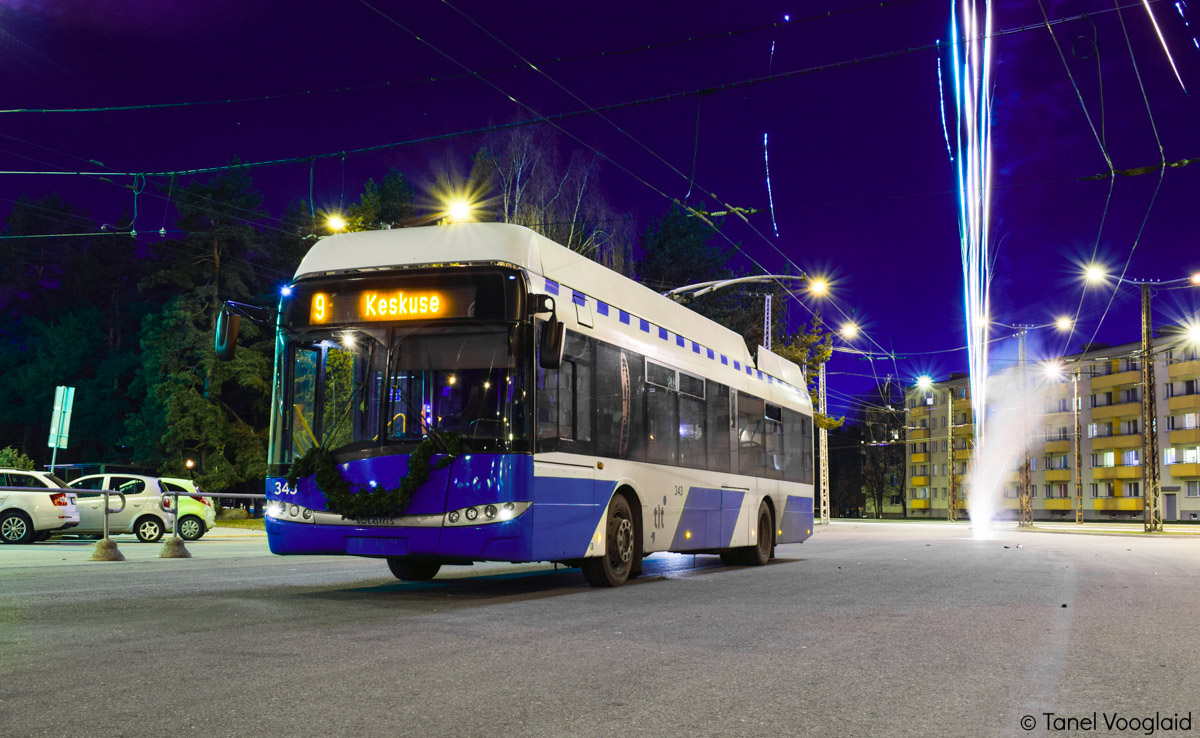 Таллин, Solaris Trollino III 12 AC № 343; Таллин — Закрытие троллейбусного маршрута 9