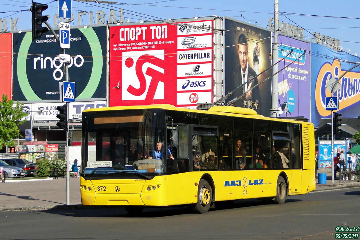 Черкассы, ЛАЗ E183D1 № 372