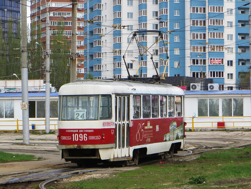 Самара, Tatra T3SU (двухдверная) № 1096; Самара — Конечные станции и кольца (трамвай)