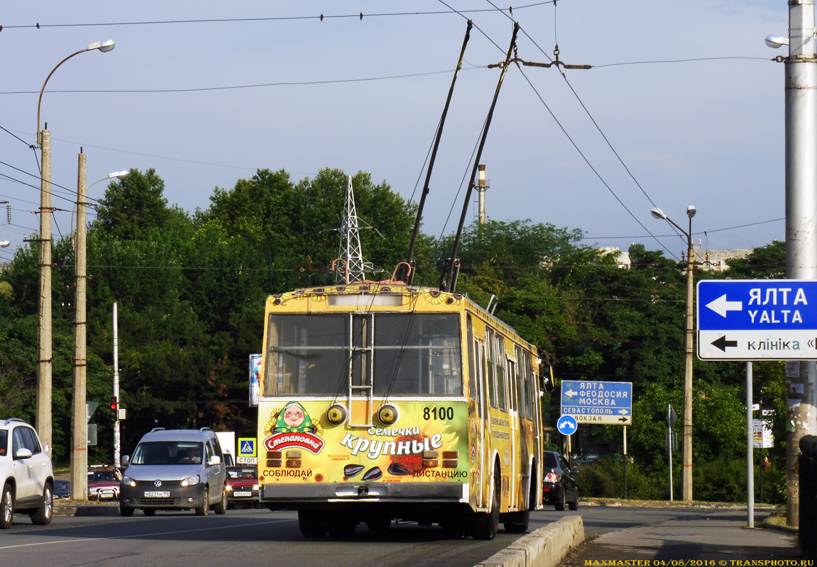 Krimmi trollid (Simferopol - Alušta - Jalta), Škoda 14Tr89/6 № 8100
