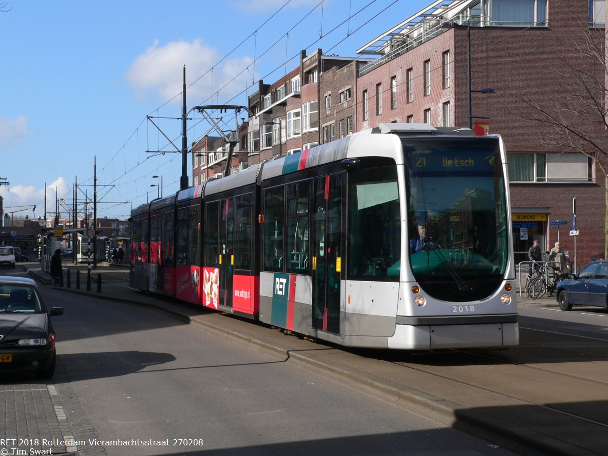 Роттердам, Alstom Citadis 302 № 2018