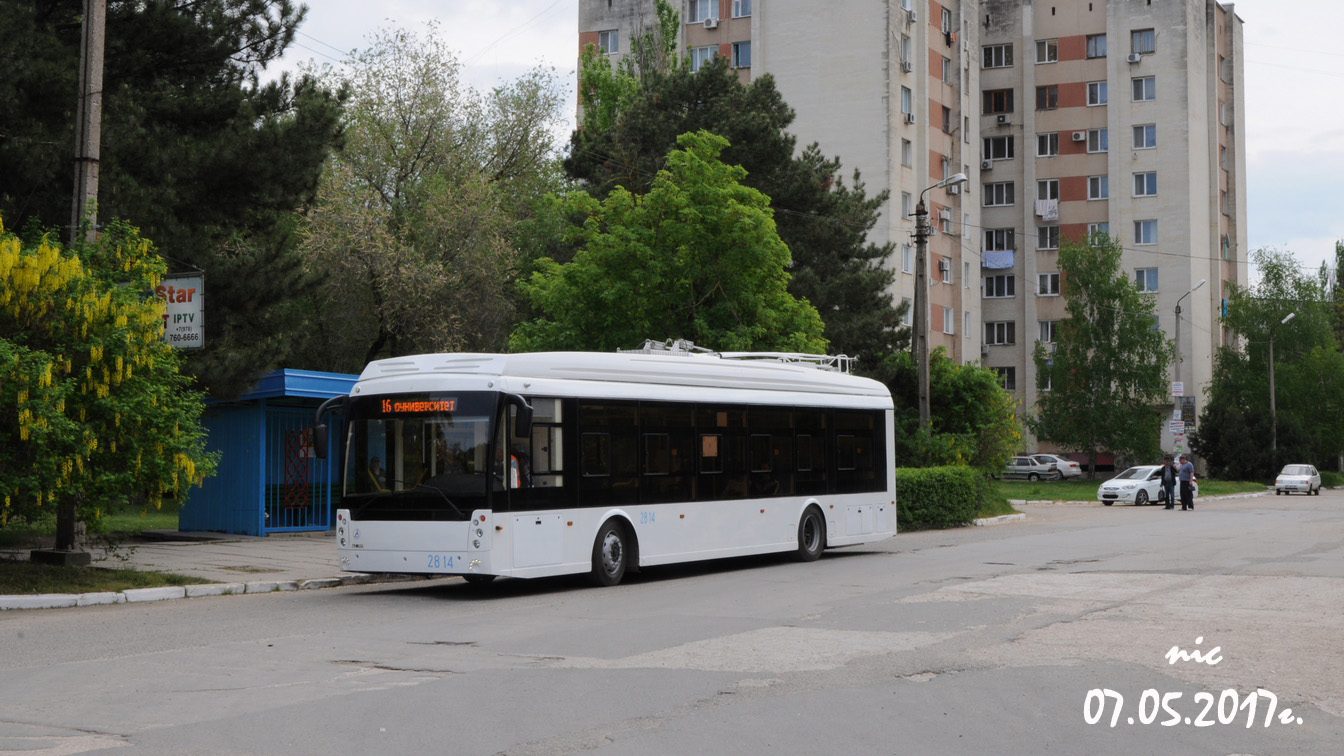 Крымский троллейбус, Тролза-5265.03 «Мегаполис» № 2814; Крымский троллейбус — Движение троллейбусов без КС (автономный ход) Крымский троллейбус, Тролза-5265.03 «Мегаполис» № 2814; Крымский троллейбус — Движение троллейбусов без КС (автономный ход)