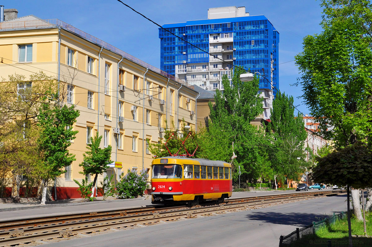 Волгоград, Tatra T3SU (двухдверная) № 2614