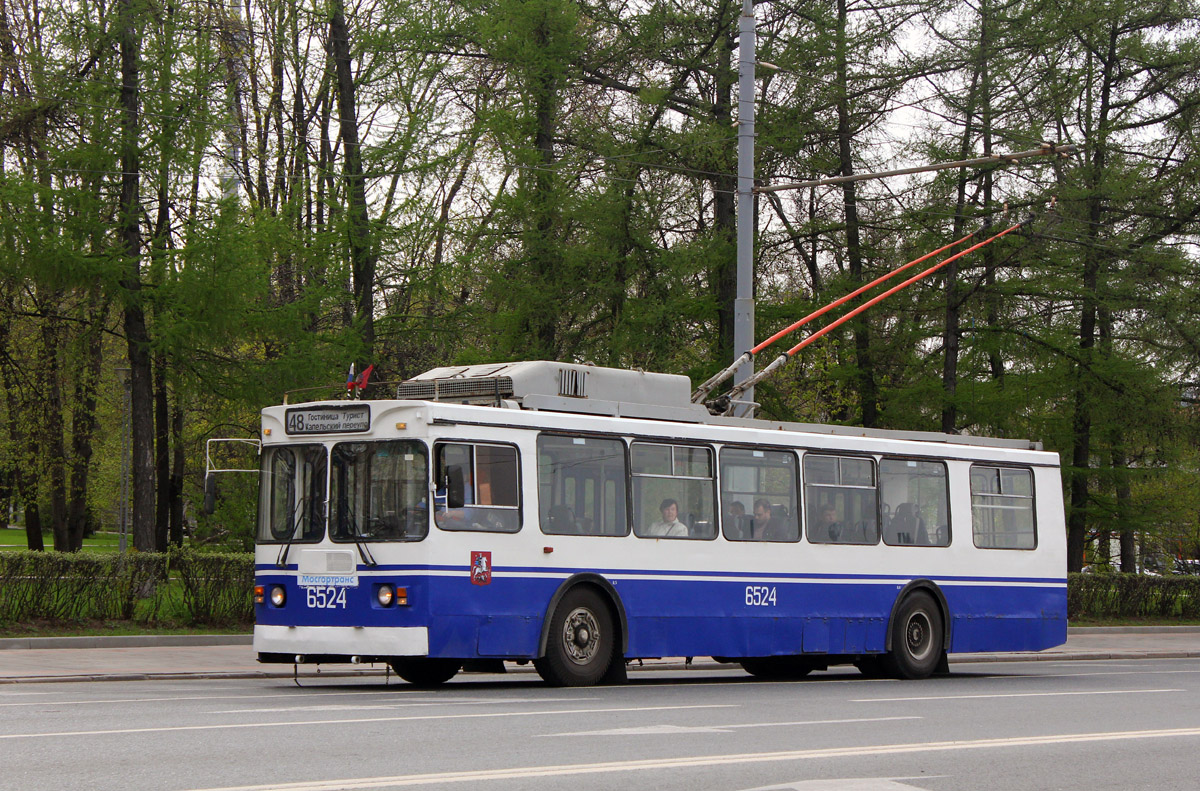 Москва, ЗиУ-682ГМ1 (с широкой передней дверью) № 6524 Москва, ЗиУ-682ГМ1 (с широкой передней дверью) № 6524