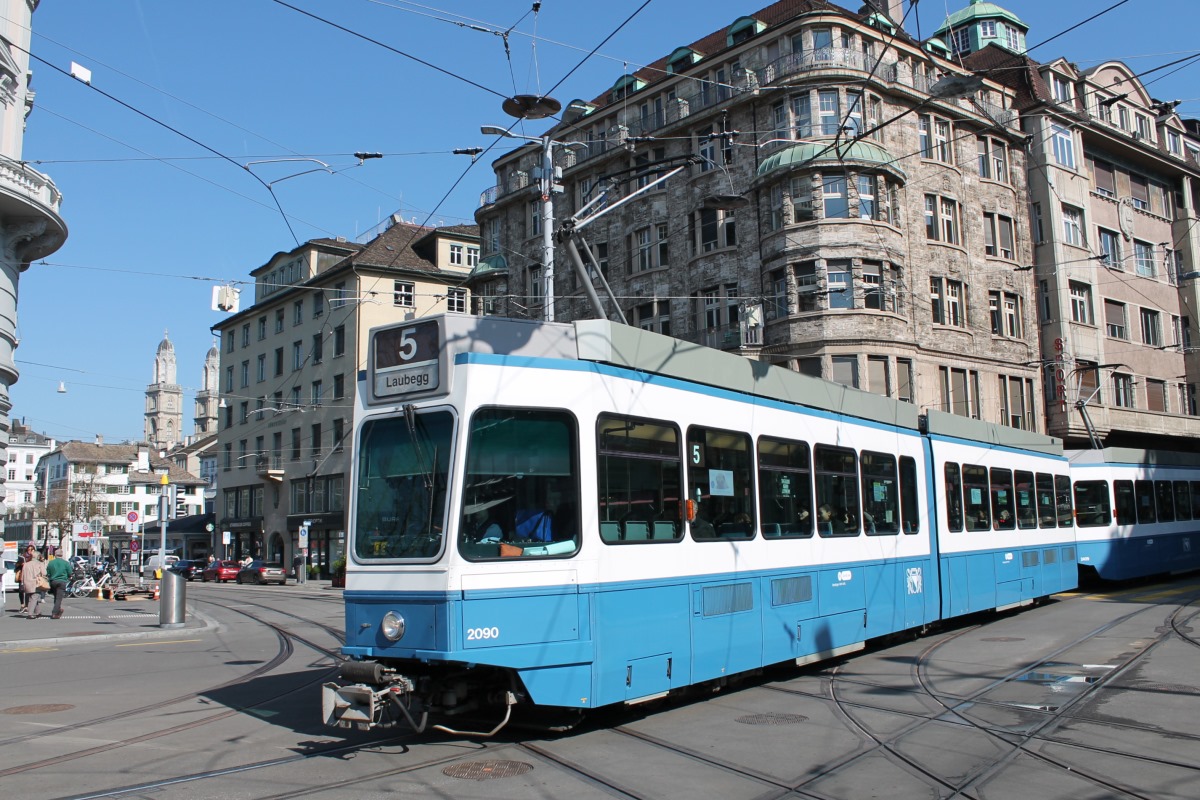Цюрих, SWP/SIG/BBC Be 4/6 "Tram 2000" № 2090