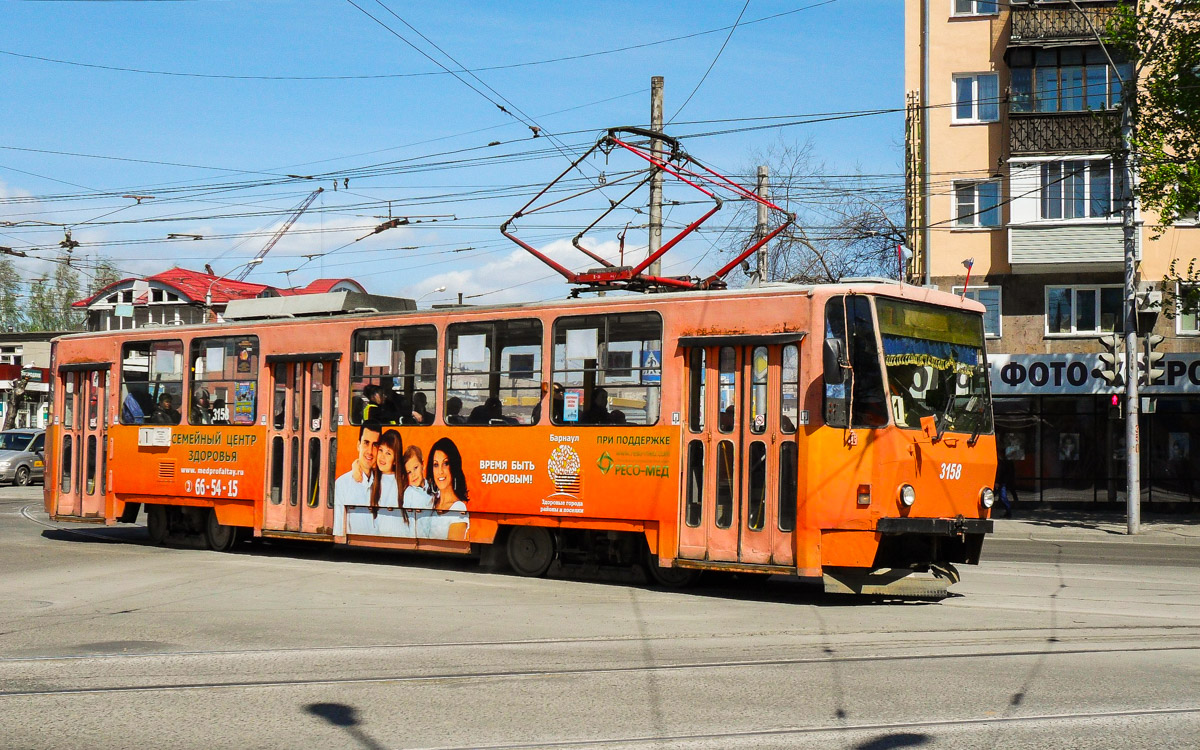 Барнаул, Tatra T6B5SU № 3158