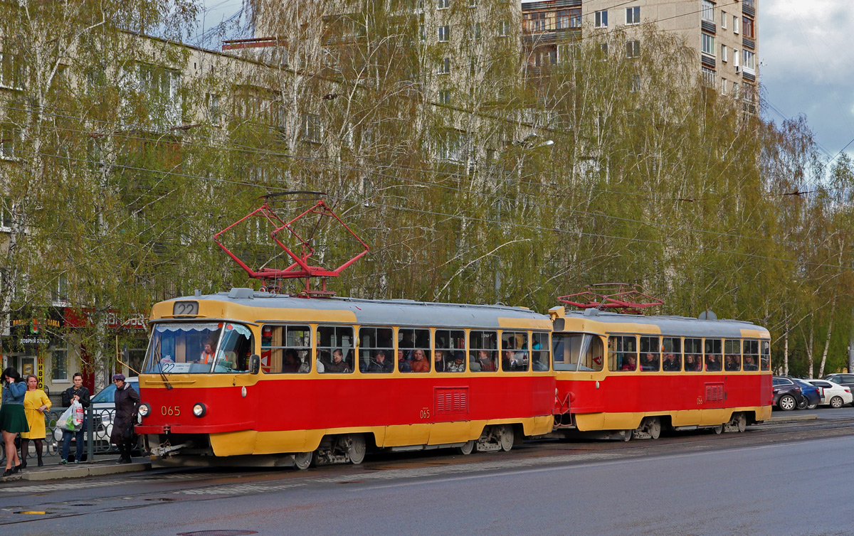 Екатеринбург, Tatra T3SU (двухдверная) № 065 Екатеринбург, Tatra T3SU (двухдверная) № 065
