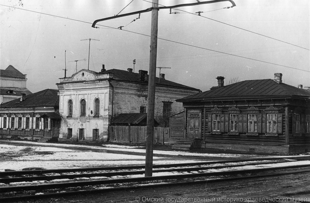 Омск — Закрытые трамвайные линии; Омск — Исторические фотографии; Омск — Трамвайные линии — Левый Берег Оми