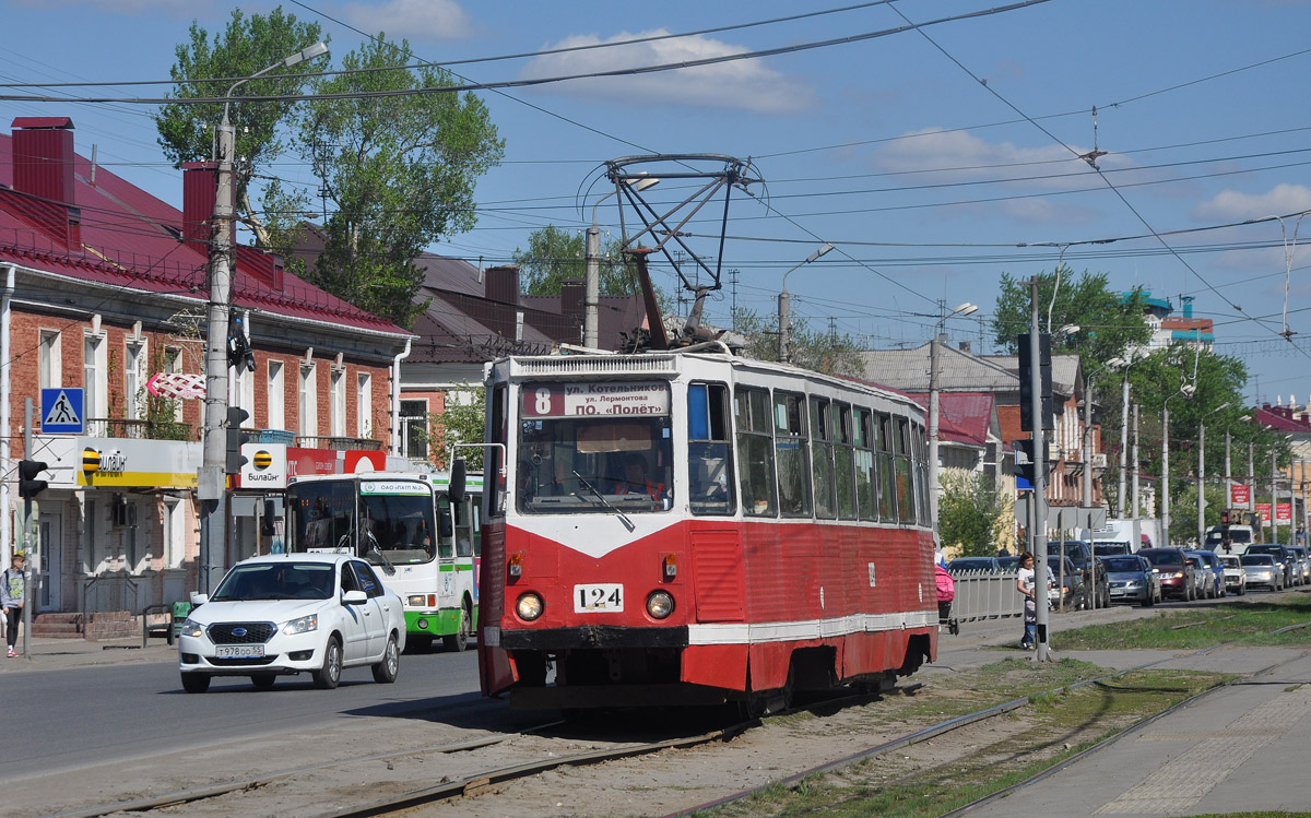 Омск, 71-605 (КТМ-5М3) № 124 Омск, 71-605 (КТМ-5М3) № 124