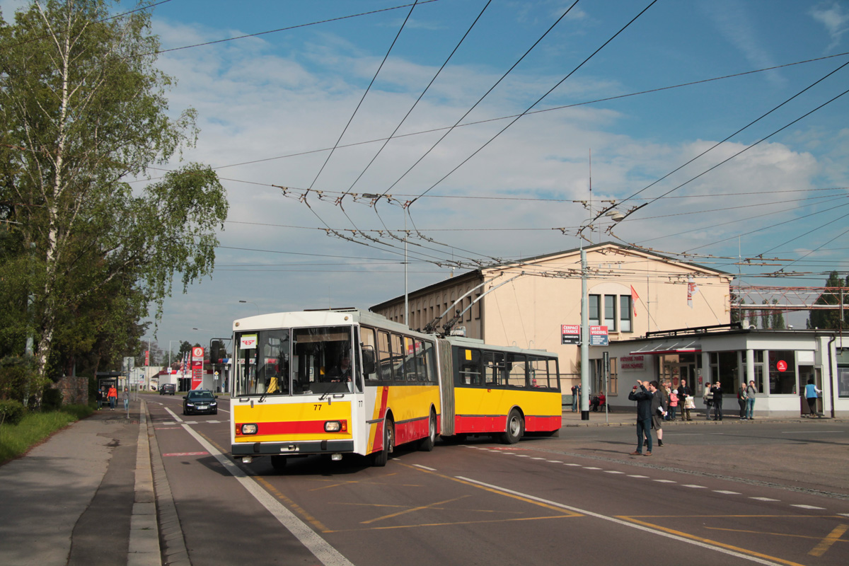 Градец-Кралове, Škoda 15Tr02/6 № 77; Пардубице — Празднование 65-летия троллейбусного движения в Пардубице