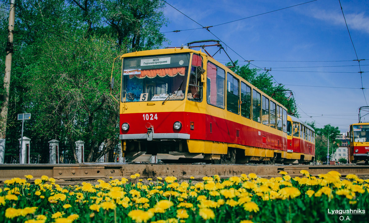 Барнаул, Tatra T6B5SU № 1024