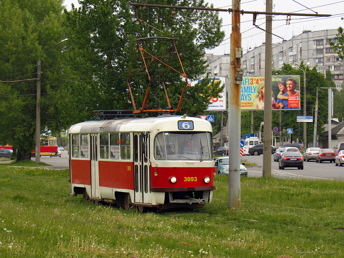 Харьков, Tatra T3A № 3093