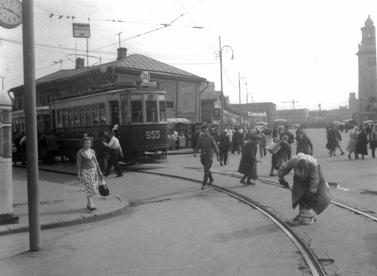Москва, БФ № 955; Москва — Исторические фотографии — Трамвай и Троллейбус (1946-1991)