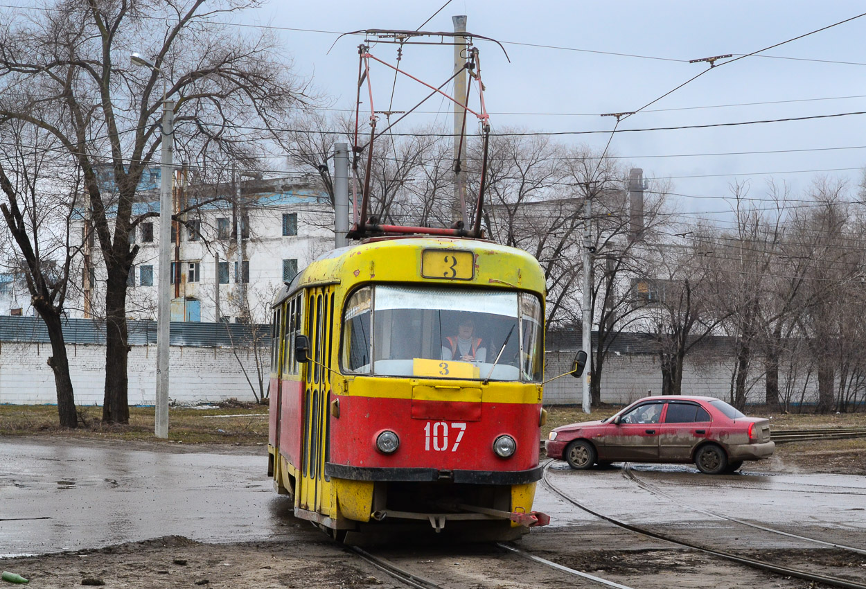 Волжский, Tatra T3SU № 107