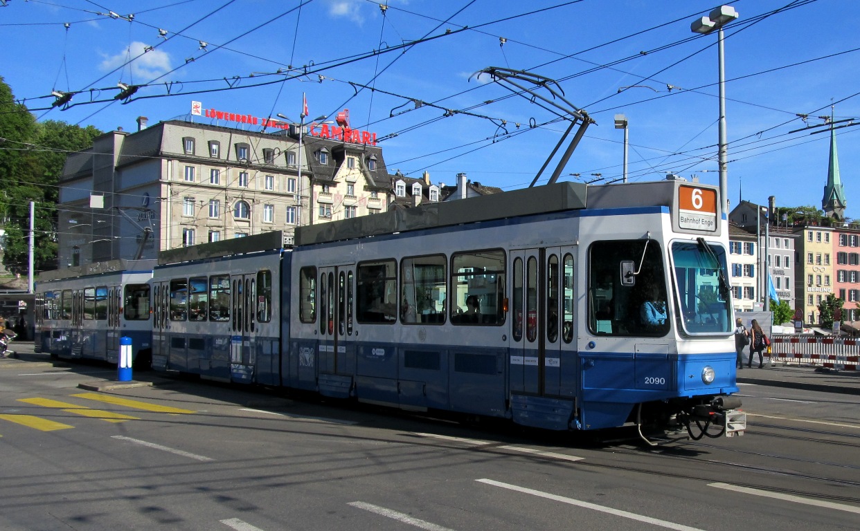 Цюрих, SWP/SIG/BBC Be 4/6 "Tram 2000" № 2090