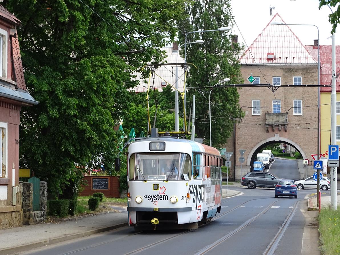 Мост ― Литвинов, Tatra T3M.3 № 307