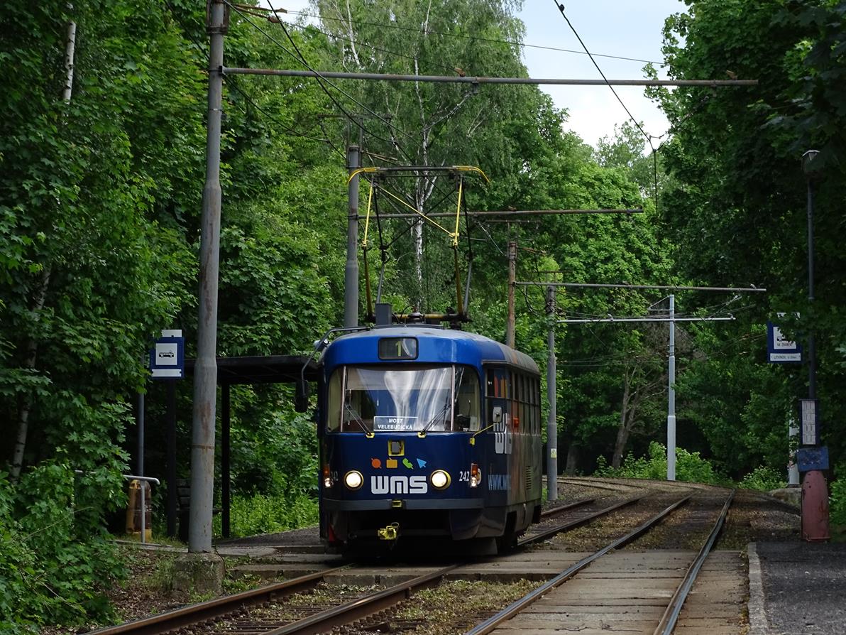 Мост и Литвинов, Tatra T3M.3 № 242