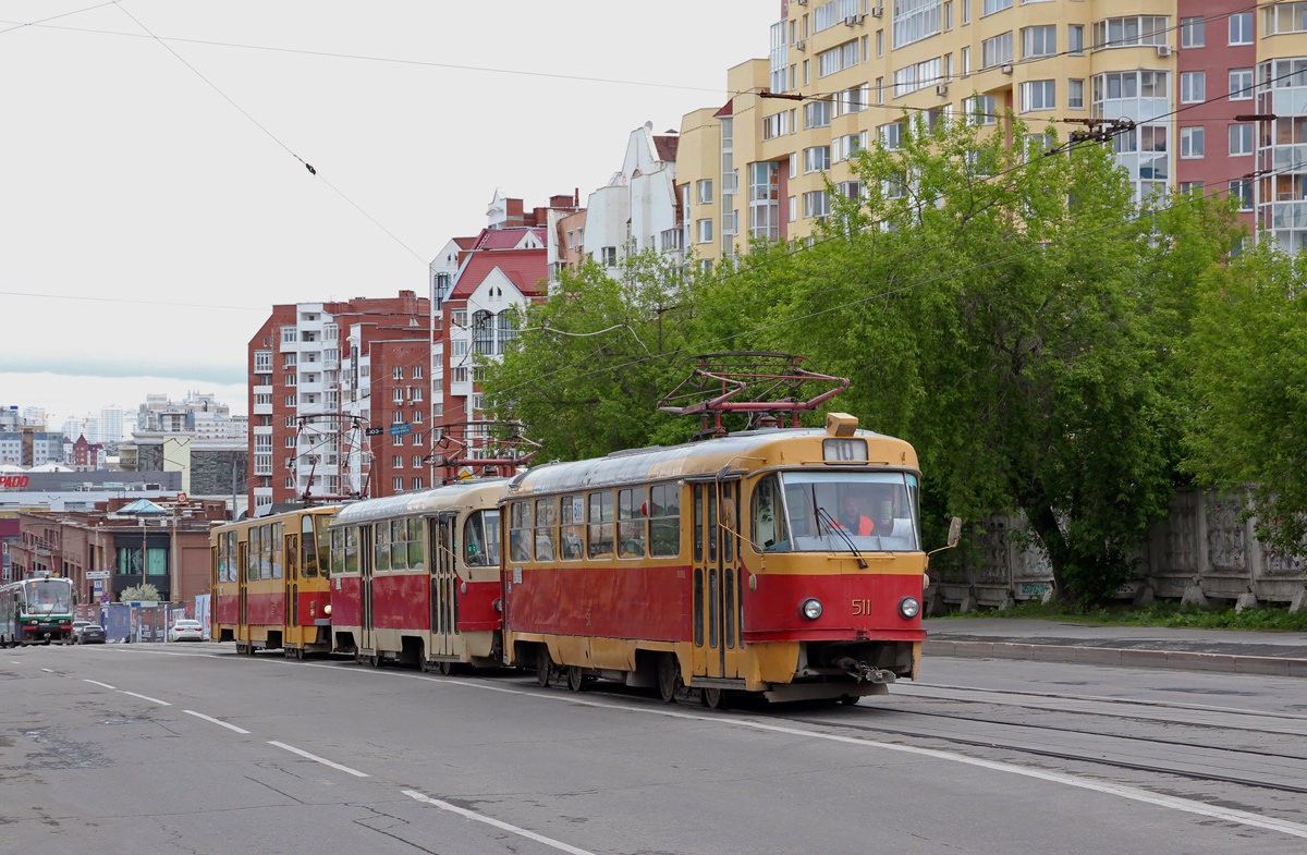 Екатеринбург, Tatra T3SU (двухдверная) № 511