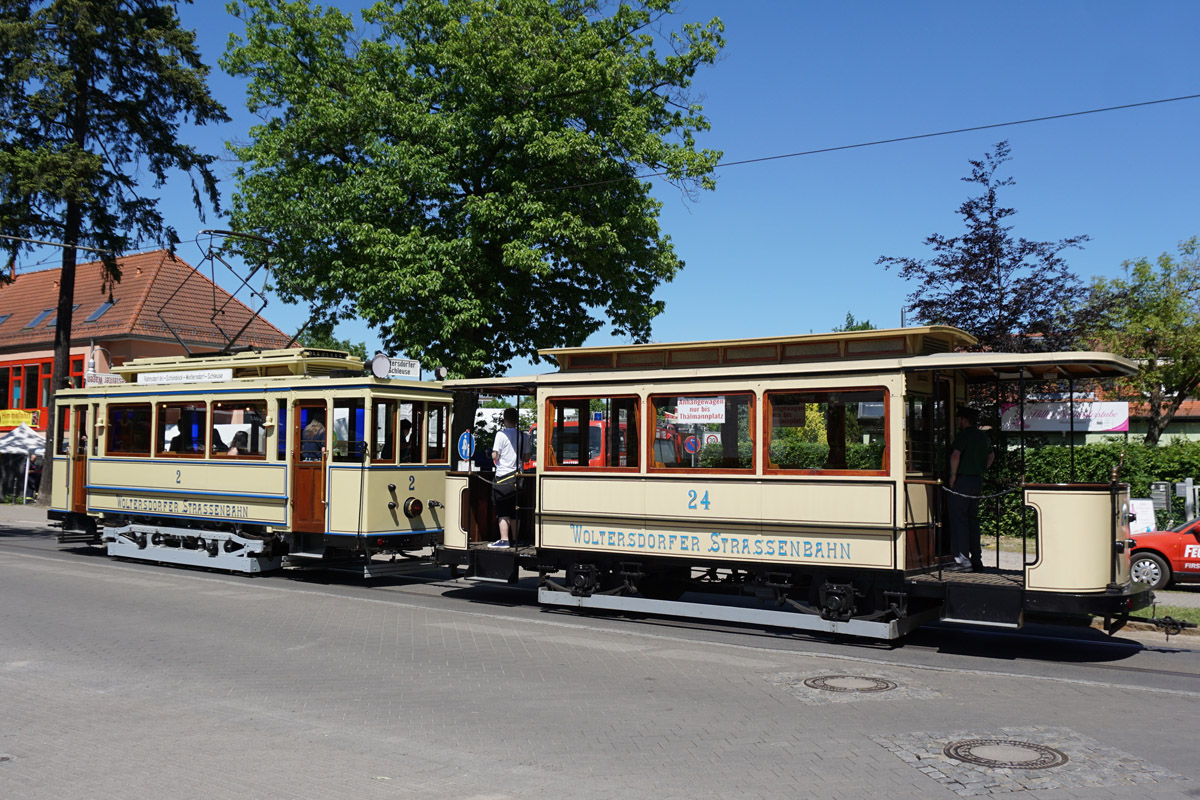 Вольтерсдорф, Двухосный моторный вагон O&K № 2; Вольтерсдорф, Двухосный прицепной O&K № 24