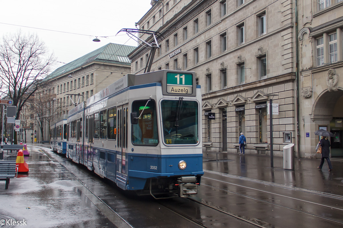 Цюрих, SWP/SIG/BBC Be 4/6 "Tram 2000" № 2052
