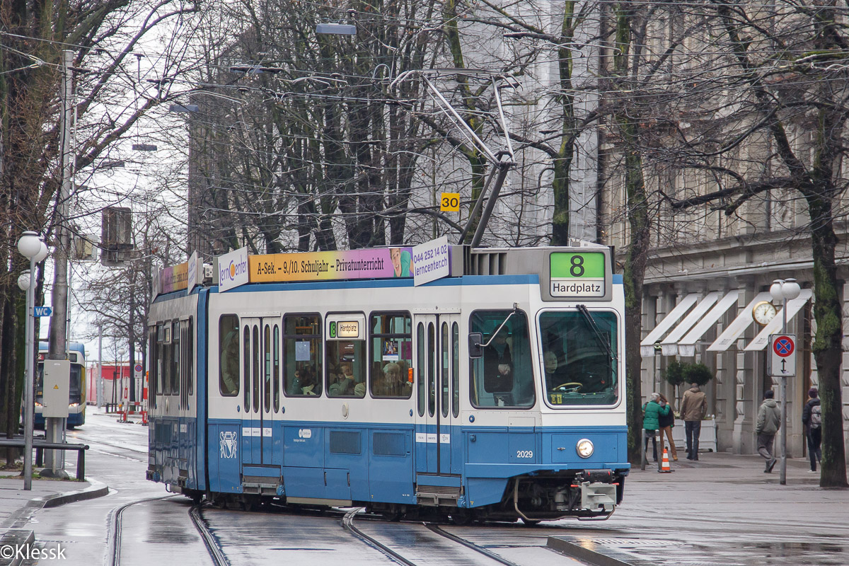 Цюрих, SWS/SWP/BBC Be 4/6 "Tram 2000" № 2029