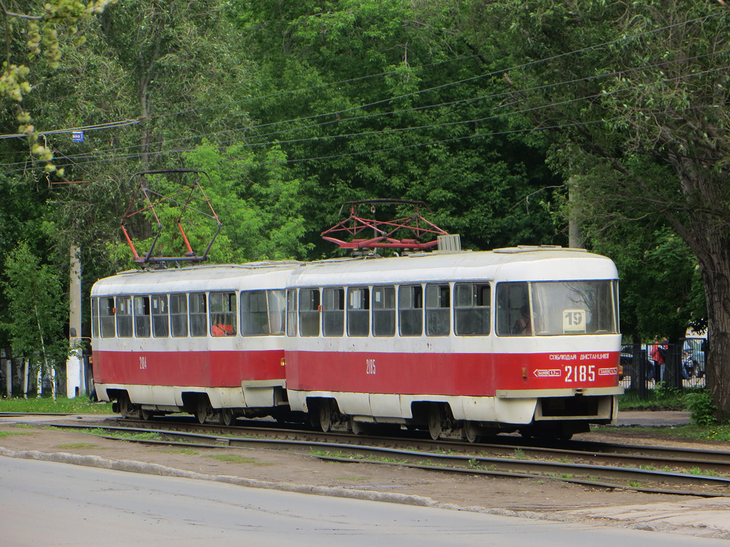 Самара, Tatra T3SU (двухдверная) № 2185