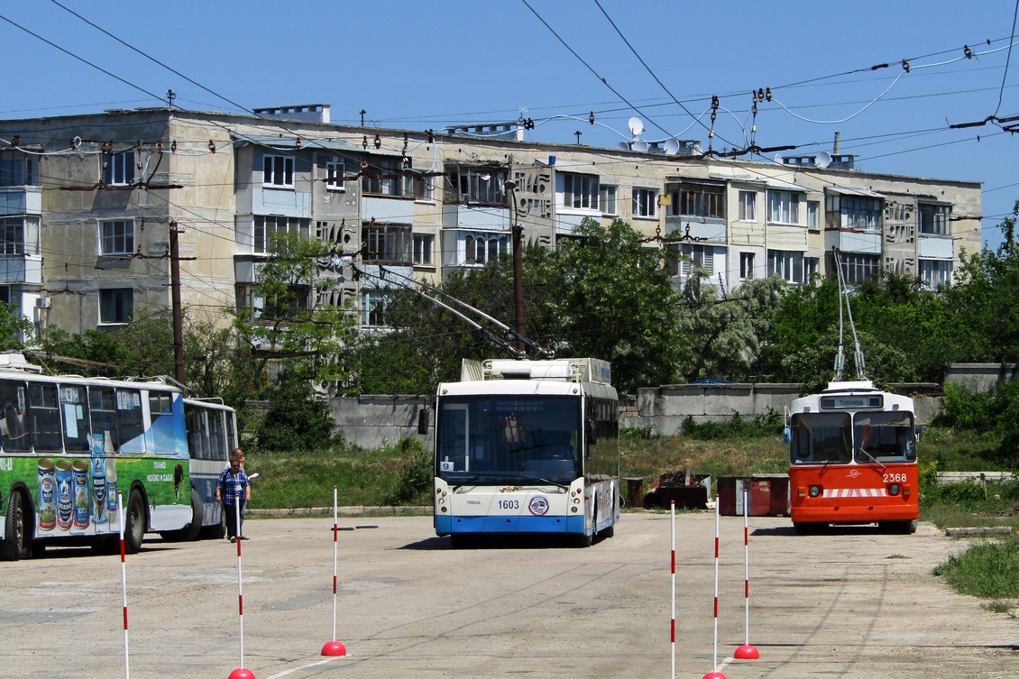 Севастополь, Тролза-5265.00 «Мегаполис» № 1603; Севастополь, ЗиУ-682В-012 [В0А] № 2368; Севастополь — Конкурс профессионального мастерства 2017