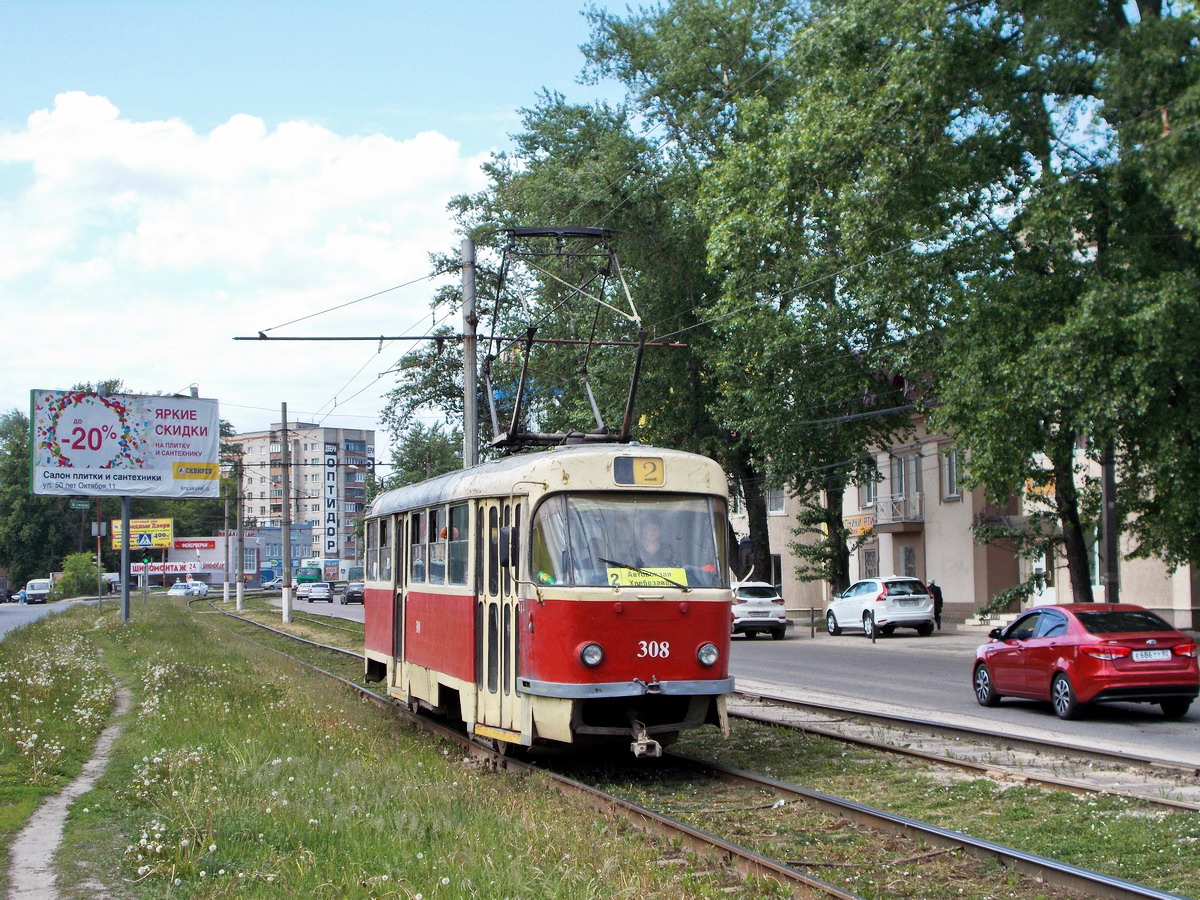 Курск, Tatra T3SU № 308