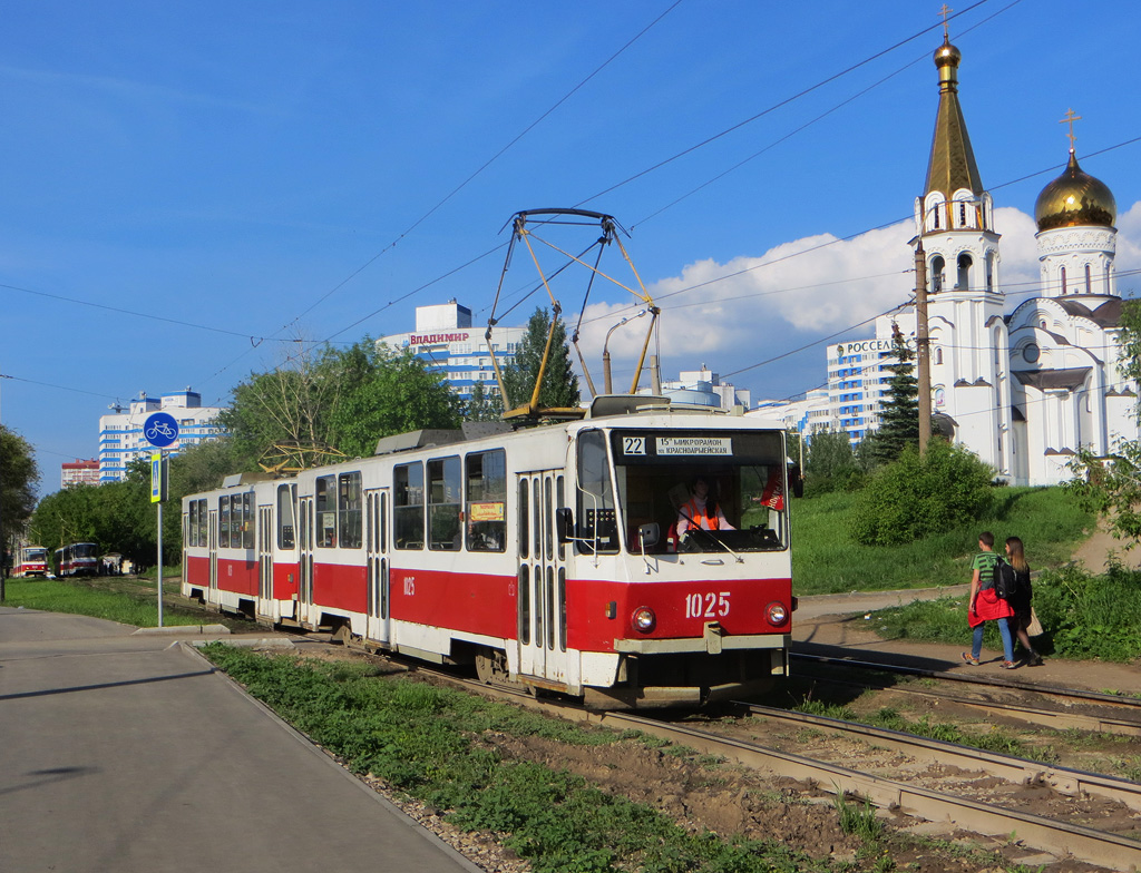 Самара, Tatra T6B5SU № 1025