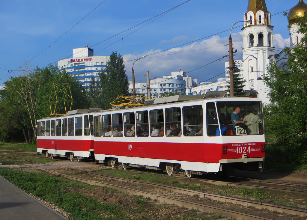 Самара, Tatra T6B5SU № 1024