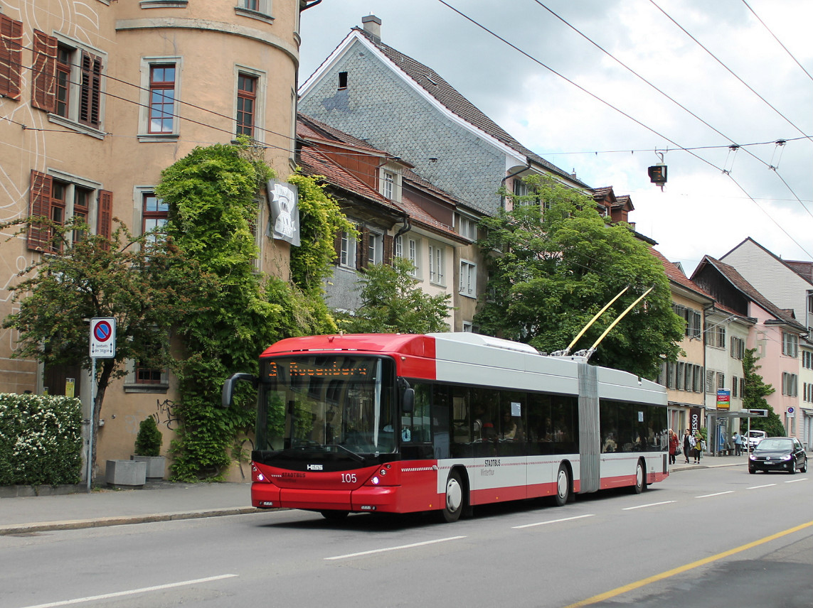 Винтертур, Hess SwissTrolley 3 (BGT-N1C) № 105