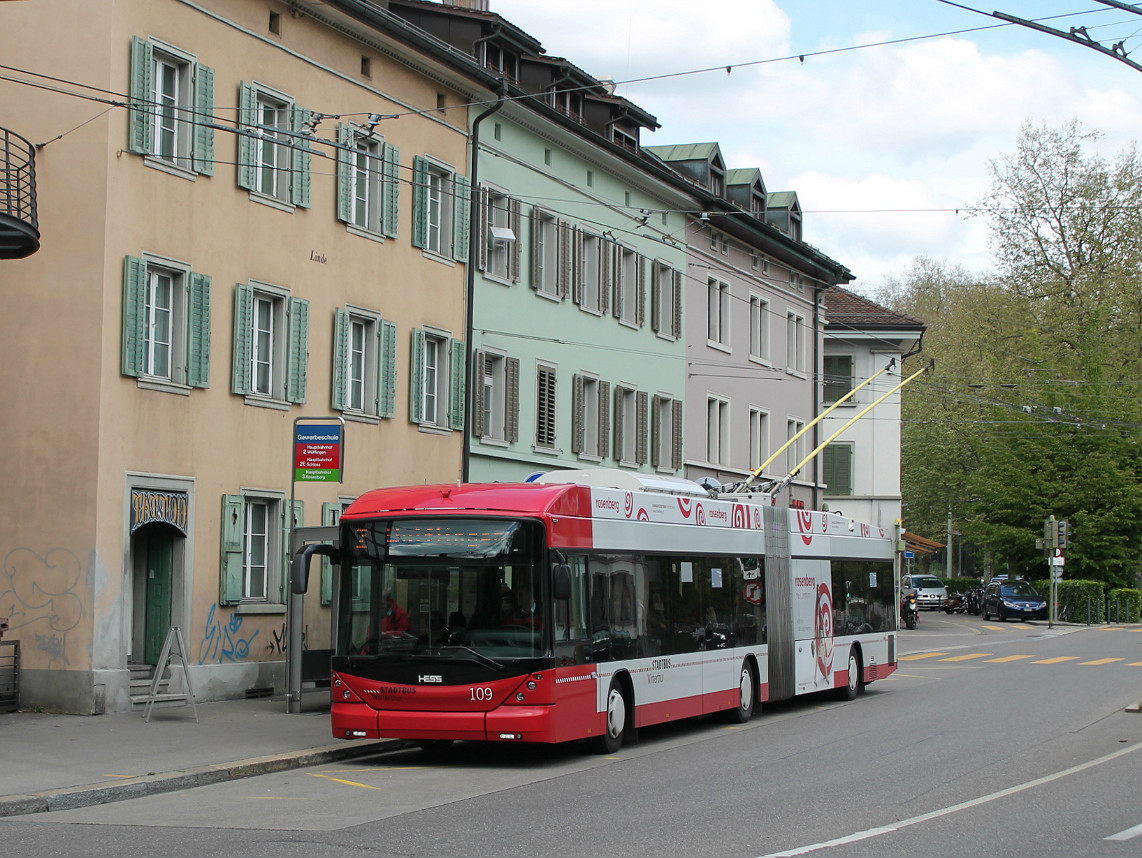 Винтертур, Hess SwissTrolley 3 (BGT-N1C) № 109