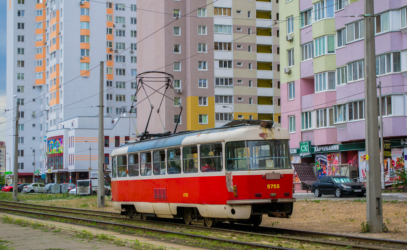 Киев, Tatra T3 № 5755