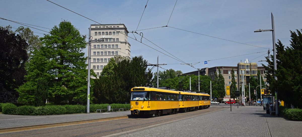 Дрезден, Tatra T4D-MT № 224 261; Дрезден — 25 лет Трамвайного музея — 50 лет Татры (03.06.2017)