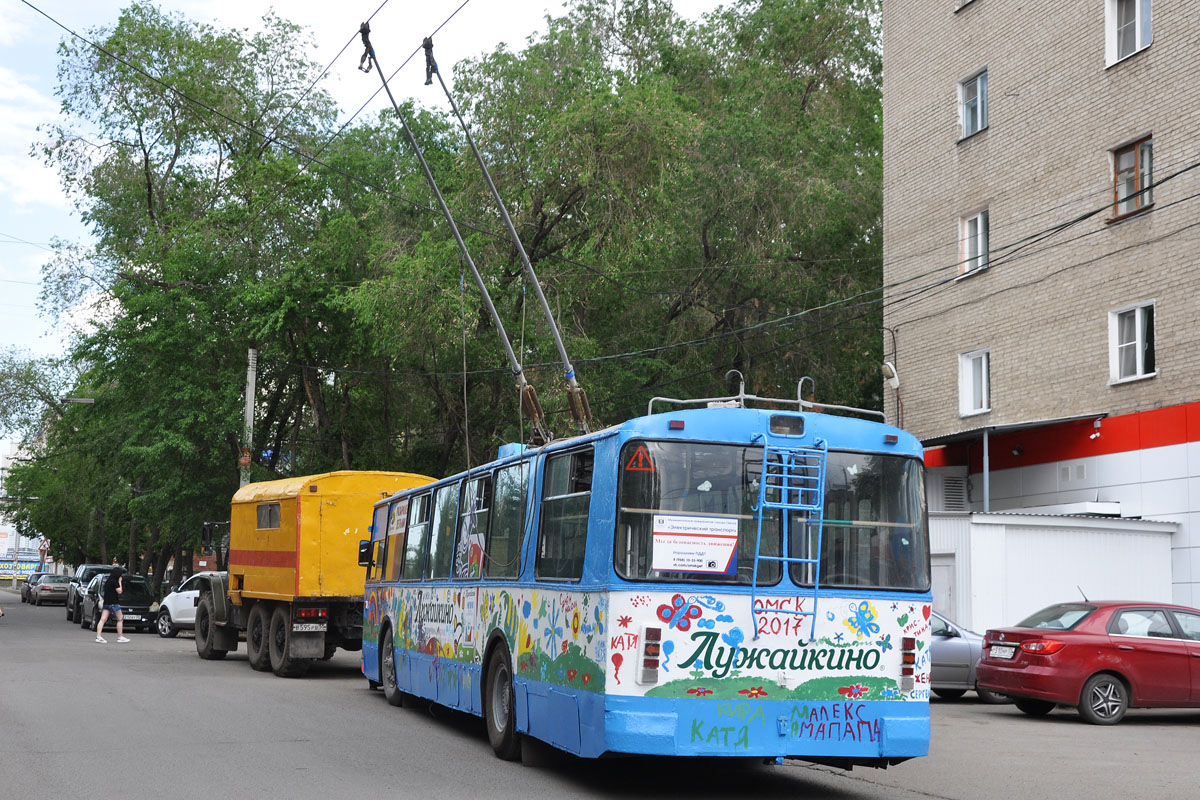 Омск, ЗиУ-682Г [Г00] № 127; Омск — 06.2014, 2015, 2017, 2018, 2019, 2023, 2024, 2025 — Акция "Раскрась троллейбус"