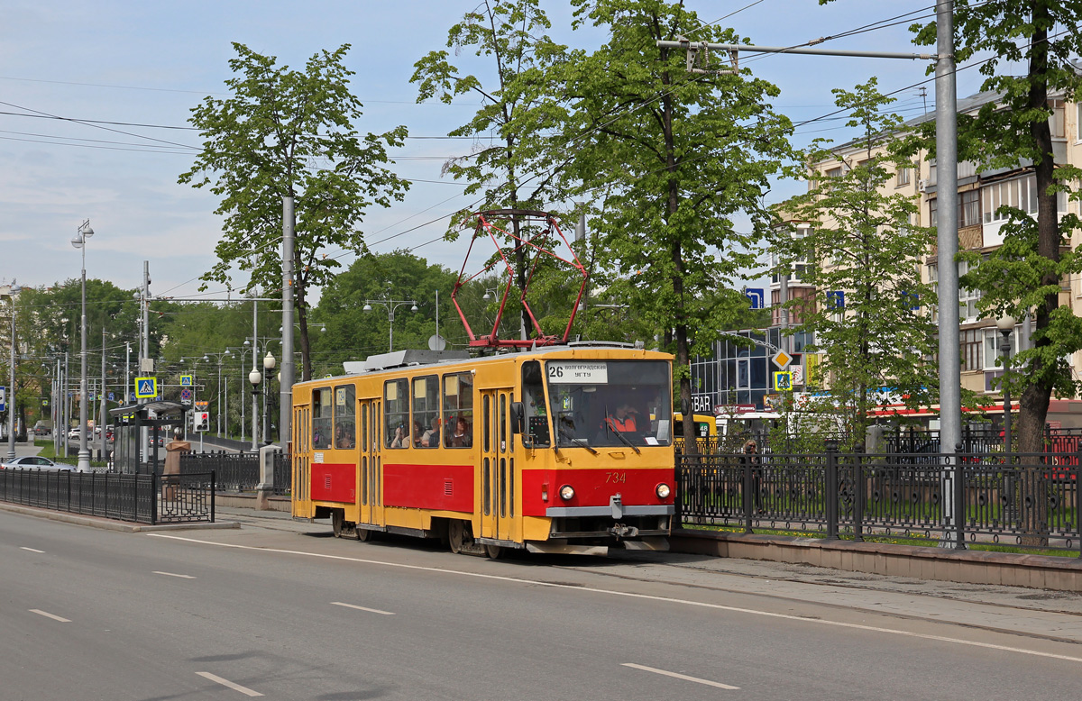 Екатеринбург, Tatra T6B5SU № 734