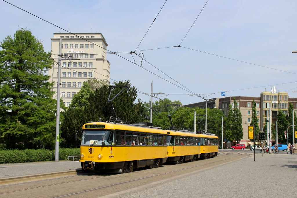 Дрезден, Tatra T4D-MT № 224 261; Дрезден — 25 лет Трамвайного музея — 50 лет Татры (03.06.2017)