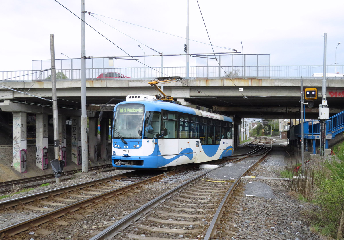 Острава, Vario LFR.E № 1342; Острава — Трамвайные линии и инфраструктура