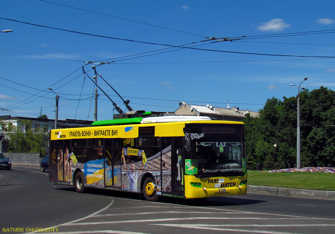 Харьков, ЛАЗ E183A1 № 2106