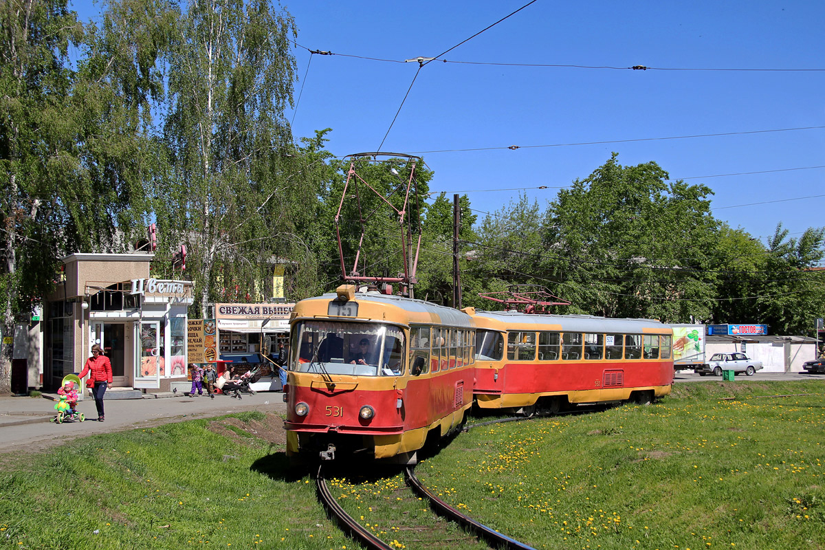 Екатеринбург, Tatra T3SU № 531; Екатеринбург, Tatra T3SU № 532