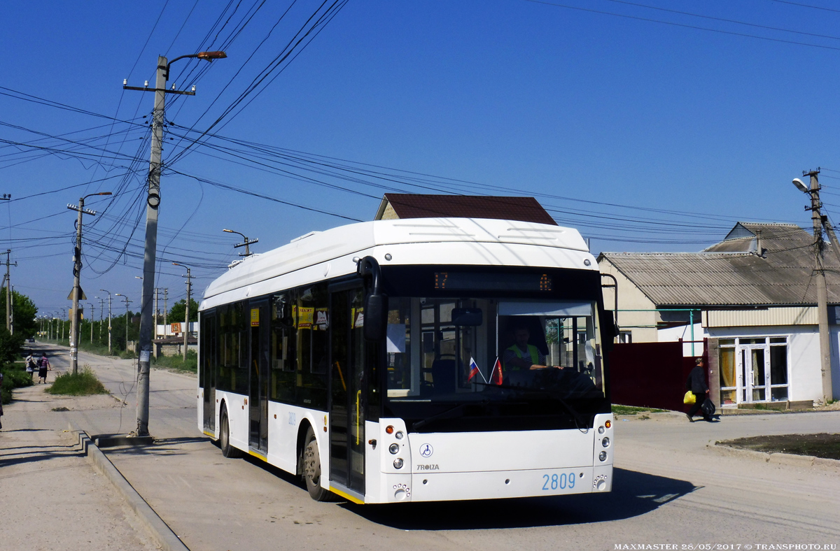 Krimski trolejbus, Trolza-5265.03 “Megapolis” č. 2809; Krimski trolejbus — The movement of trolleybuses without CS (autonomous running)